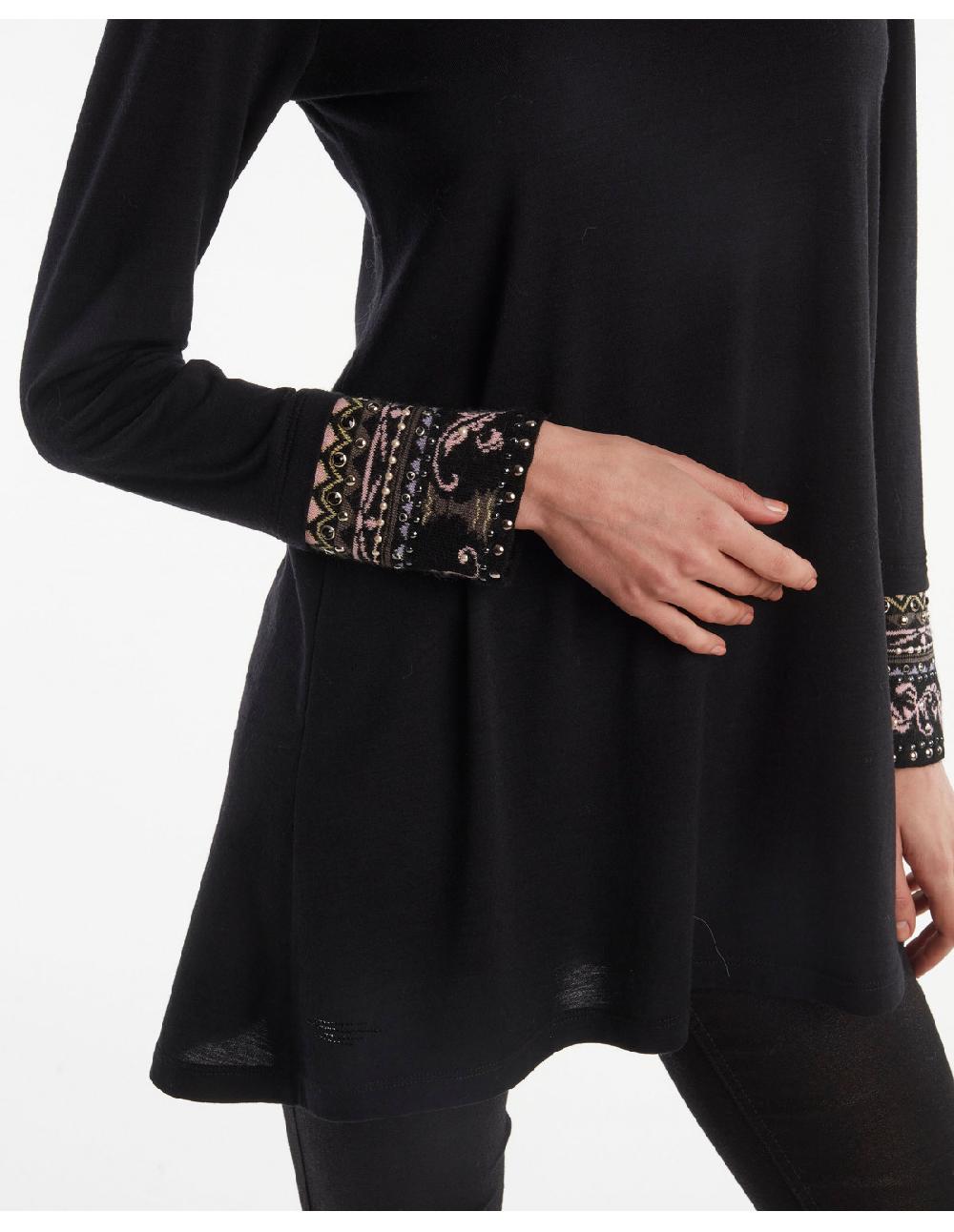Angelo marani T-SHIRT IN JERSY CONPOLSI JACQUARD+APPL Promozione