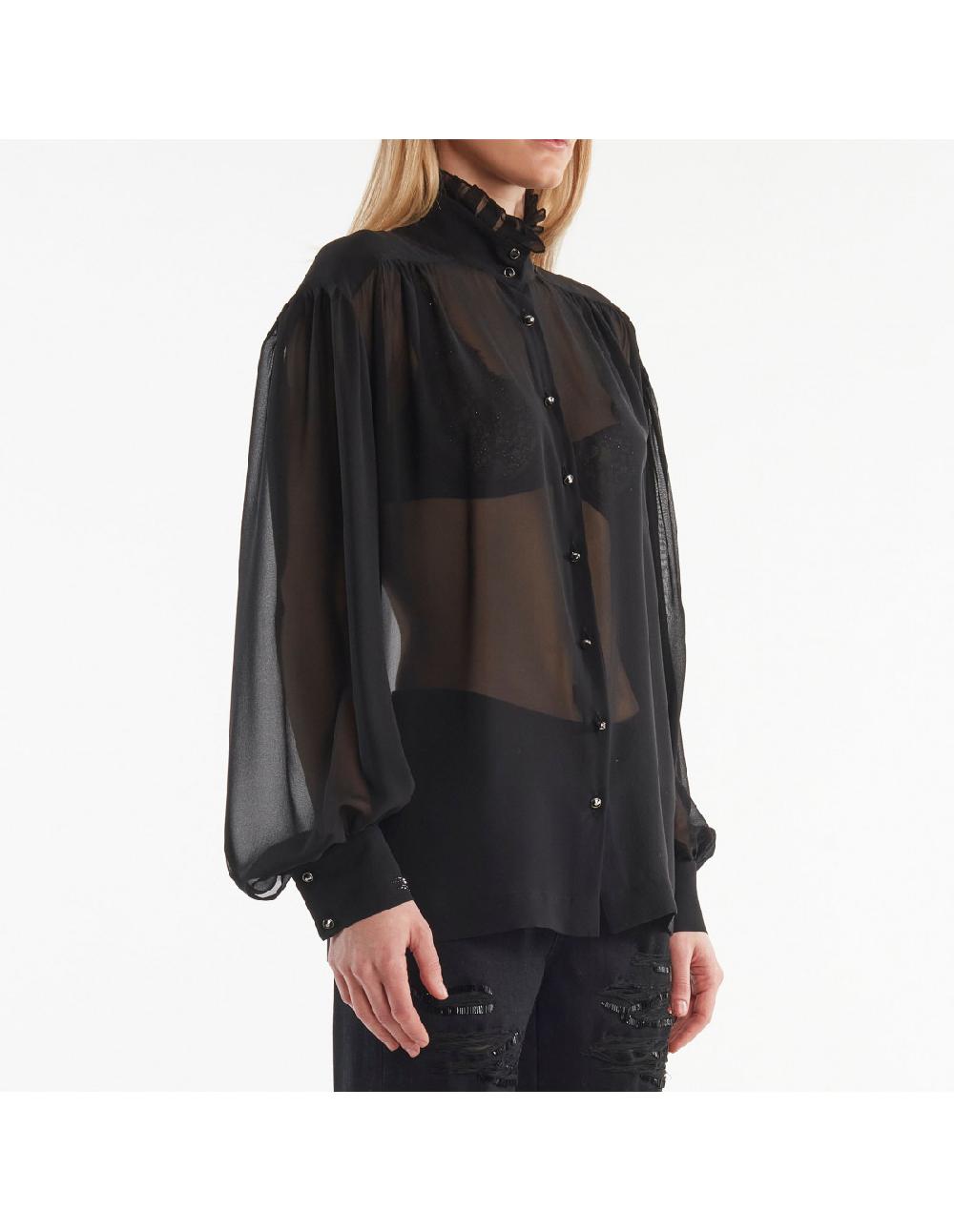 Angelo marani CAMICIA IN GEORGETTE Pezzi Unici