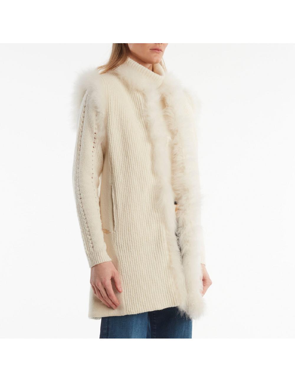 Angelo marani GILET C/BORDI IN PELLICCIA Novità