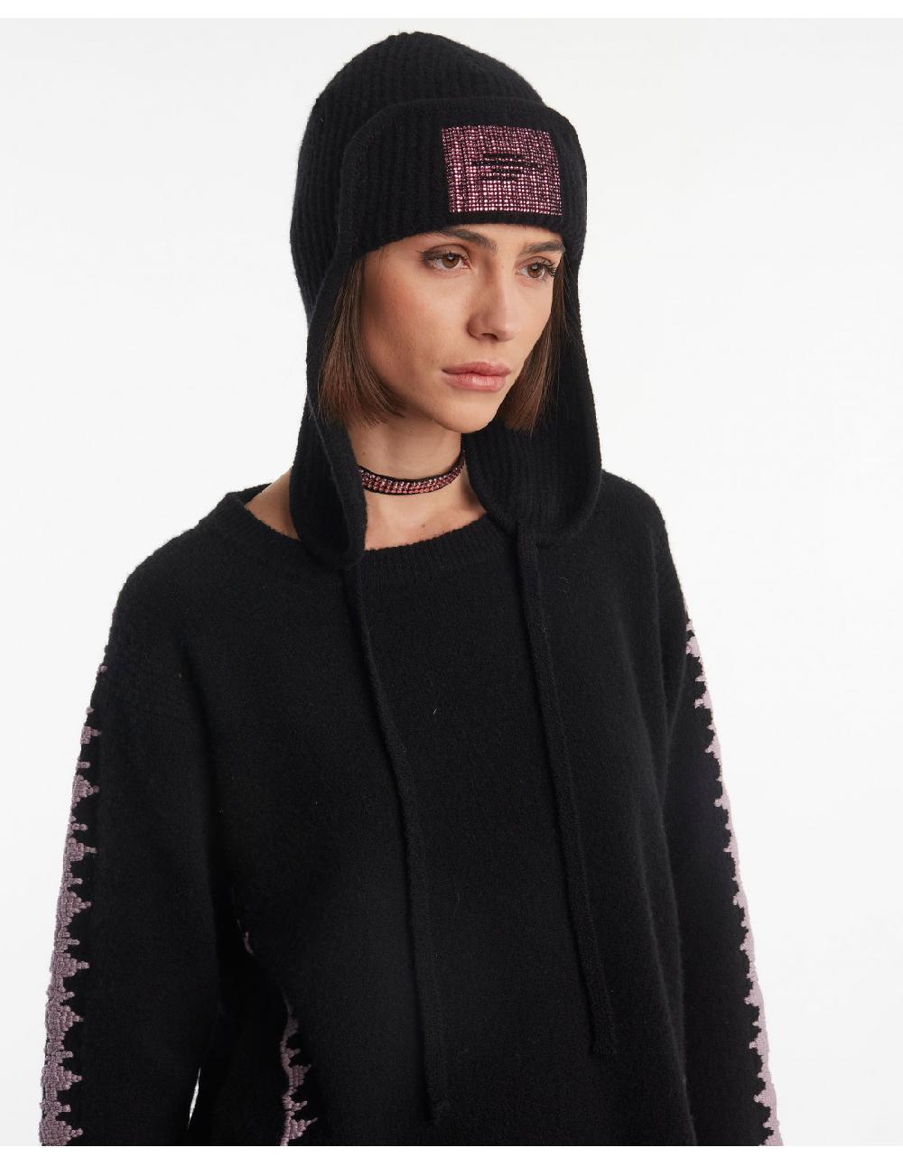 Angelo marani BERRETTO AVIATORE + LOGO STRASS Offerta